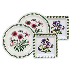 포트메리온 보타닉가든 브런치 B 4p 세트, 랜덤 발송, 접시 중 2p + 사각 접시 소 2p, 1세트