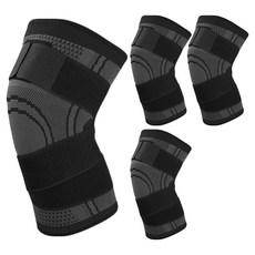 통기성 무릎 패드 블랙, 4개