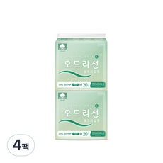 AUDREY SUN 純棉包覆超薄衛生棉 長護墊, L(175mm), 20入, 4包