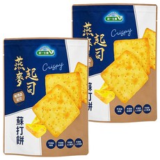 統一生機 燕麥起司蘇打餅 7入, 108g, 2袋