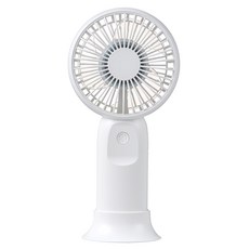 홈플래닛 대용량 보조배터리 겸용 미니 휴대용 선풍기 4000mAH, NBC7117, 화이트