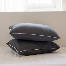 아임리빙 사계절 스윗엣지 통세탁 베개, 차콜, 2개