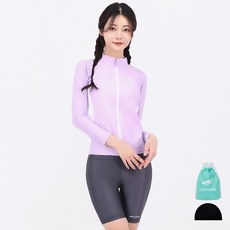 aquatica 女款拉鍊防曬上衣 AQAWJP23005 + 下身 AQAWLE23006 套組