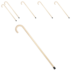 마메 원목 효도지팡이, 라이트브라운, 6개