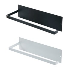 hunhouse 多功能廚房毛巾架, 白色 黑色, 1入