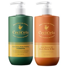 Ceci Cella 身體去角質 500ml + 黑莓和漿果沐浴露 500ml 套組, 1套