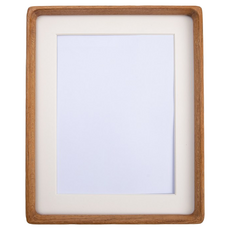 HOLA 和樂家居 圓角實木相框 1.2kg, 柚木, 1個