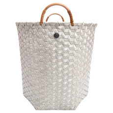 Handedby Dimensional 編織提把收納籃, 淺灰色