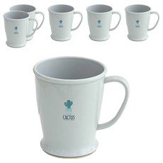 BONOHOUSE 仙人掌手把漱口杯 大, 6個, 單一顏色
