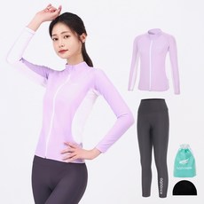 aquatica 女款防曬拉鍊上衣 AQAWJP23005 + 水上緊身褲 AQAWLE23003 套裝