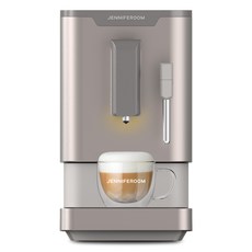 JENNIFEROOM 全自動咖啡機蒸氣拿鐵Pro, JR-SEM0212TP, 灰褐色