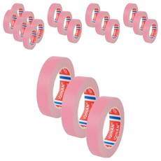 iQIHAN 彩色紙膠帶 20mm x 15m, 18個, 粉紅色