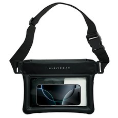 SimplyRoar 多合一氣墊智慧型手機防水袋, 1個, 黑色