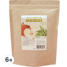 原味乾燥蘋果片, 6個, 100g