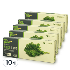 Maygreen 친환경 위생백 25cm x 35cm 100매, 10개