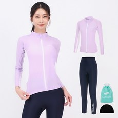 aquatica 女款防曬拉鍊外套 AQAWJP23005 + 水上運動緊身褲 AQAWLE23002 套裝