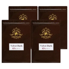 PAVE GLACE 絲絨黑65 Cover Chue真巧克力, 400g, 4個
