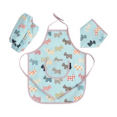 코니아일랜드 유아용 순면 앞치마 세트