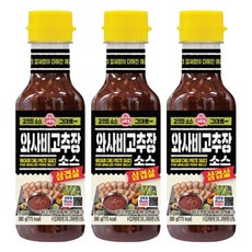 OTTOGI 不倒翁 五花肉用芥末辣椒醬, 3瓶, 360g