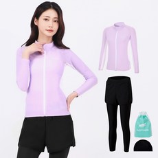 aquatica 女款防曬拉鍊上衣 AQAWJP23005 + 水上運動緊身褲 AQA-WL 套裝