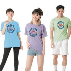 MI MI LEO 台灣製高透氣吸排T恤 3件組 C15, 淡紫色 + 水藍色 + 牛油果綠