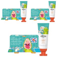 Albis 兒童牙膏 果香薄荷味, 3個, 75g