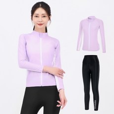 aquatica 女性拉鍊式防磨衣高腰水上緊身褲上下衣套裝 AQAWJP23005-AQAWLE23001 only one