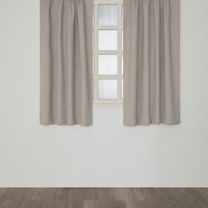 HOLA 和樂家居 查莉三明治遮光織紋落地窗簾, 卵石灰