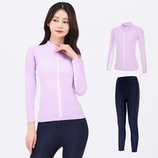 aquatica 女性拉鍊防曬泳衣上下裝套組 AQAWJP23005