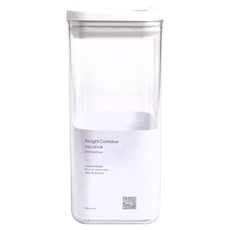 HOLA 和樂家居 旋鈕式防潮PET密封罐 10.4 x 10.4 x 24cm 方形, 0.429kg, 1個