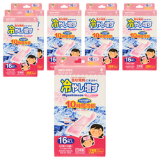 [쿠팡수입] 코쿠보 열 냉각시트 어린이 성인 겸용 복숭아향, 16개입, 6개