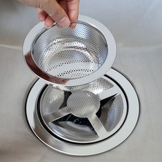 Lovit Home 不鏽鋼水槽過濾網 + 十字蓋套組, 1套