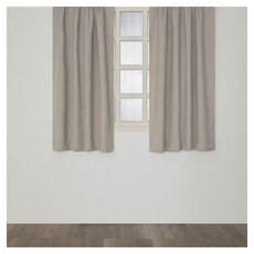 HOLA 和樂家居 查莉三明治遮光織紋半腰窗簾 1個, 卵石灰