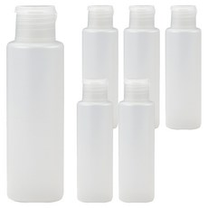 Vitabello 旅行用乳霜乳液分裝瓶 100ml+標籤貼紙, 單一顏色, 6個