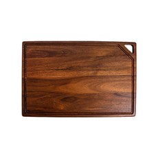 HOLA 和樂家居 Wood 相思木可吊掛溝槽砧板 1.1kg, 原木色, 1個