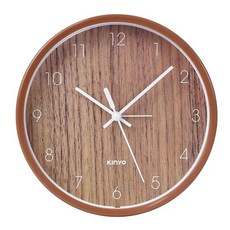 Kinyo 簡約木紋桌掛兩用鐘 ACK-7108