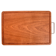 HOLA 和樂家居 Wood 無拼接可剁切溝槽砧板 2kg, 烏檀木, 1個