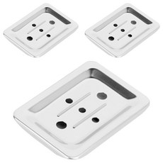 Insvill 不鏽鋼肥皂架, 銀色, 3個