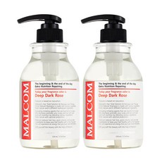 MALCOM 瑪律科姆 深層潔淨香氛洗髮精 禁忌玫瑰香, 520ml, 2瓶
