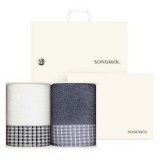 Songwol 松月 飯店嚴選毛巾 170g 2條入+購物袋組, 隨機出貨, 1套