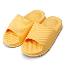 SUPERCOMET EVA柔軟按摩防樓層噪音拖鞋 2525, 黃色, 240