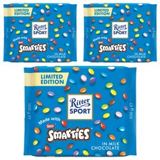 Ritter Sport 思瑪蒂斯牛奶巧克力, 100g, 3個