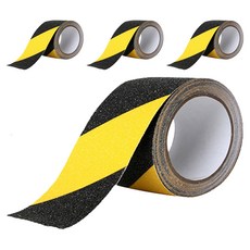 防滑膠帶 黃黑色, 4個