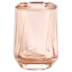 HOLA 和樂家居 光芒系列牙刷架 7.5 x 7 x 11.5cm 233g, 乾燥玫瑰, 1個