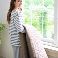 Zerber 石墨烯碳纖維雙面電熱墊, 沙米色, 特大(1600 x 1950 mm)