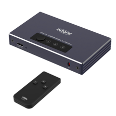 INTOPIC 廣鼎 HDMI 4K60Hz 三對一切換器 附紅外線遙控器, HSW-210, 1個