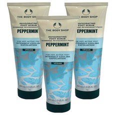 THE BODY SHOP 美體小舖 薄荷舒緩足部磨砂膏 去角質, 3個, 100ml