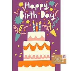 아트조이 DIY 명화그리기 10 x 15 cm, 생일 축하해, 1개