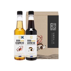 HONG YEONG UI 醬油禮盒組 紅色蟹袋 500ml+香菇味 500ml, 1L, 1套