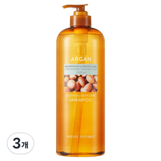 네이처리퍼블릭 아르간 에센셜 딥 케어 대용량 샴푸, 1L, 3개